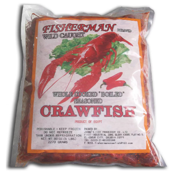 Whole Cooked Seasoned Crawfish - 5lbs