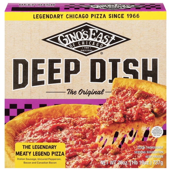 Gino's East Deep Dish Meaty Legend Pizza Same-Day Delivery or