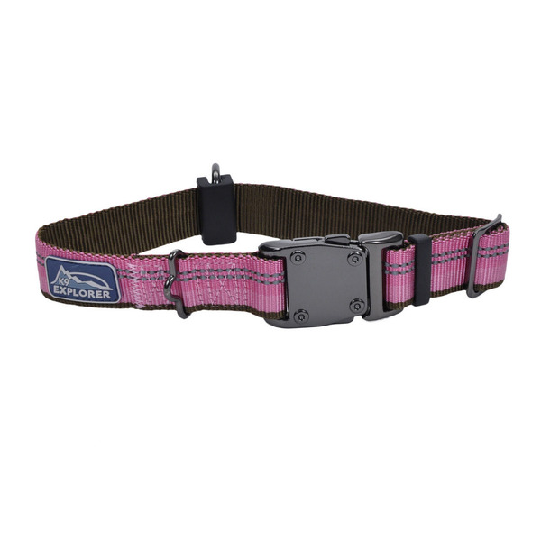 Coastal Pet Products 1" Pink K9 Explorer Rosebud Adjustable Dog Collar