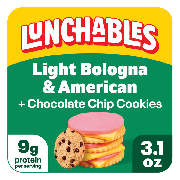 Lunchables Light Bologna & American Cheese Cracker Stackers Kids Lunch Snack Kit