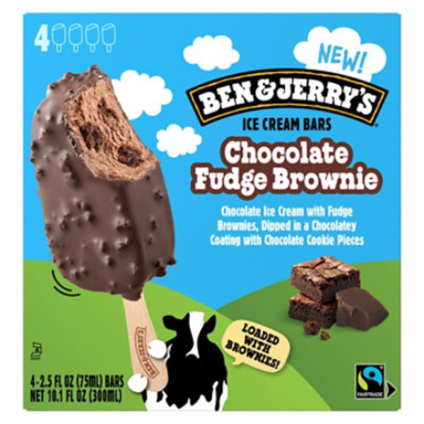 Ben & Jerry's Chocolate Fudge Brownie Ice Cream Bars