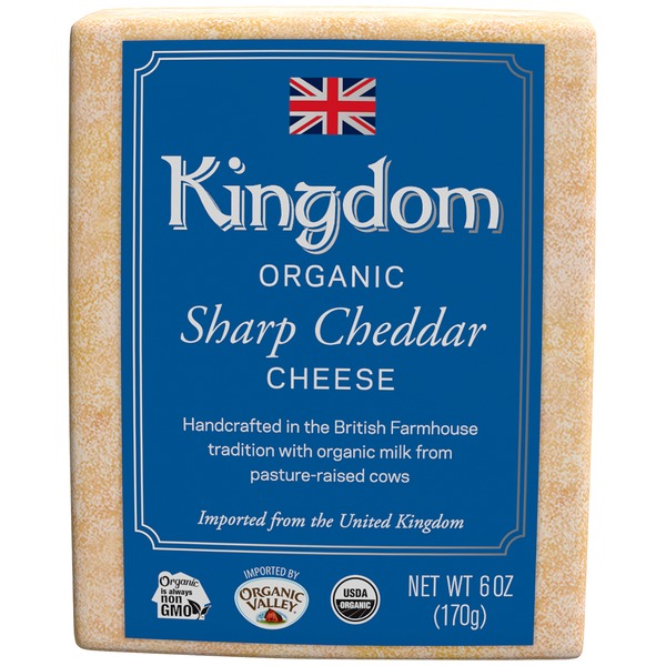 Kingdom Organic Sharp Cheddar Cheese (6 oz) Instacart