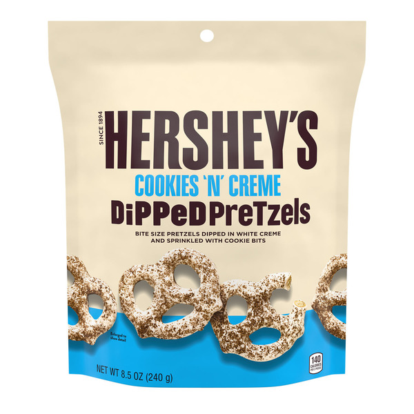Hershey's Cookies 'n' Creme Dipped Pretzels Bag, 8.5 oz Same-Day