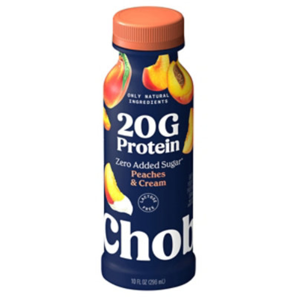 Chobani Zero Added Sugar Greek Yogurt Peaches & Cream Protein Drink