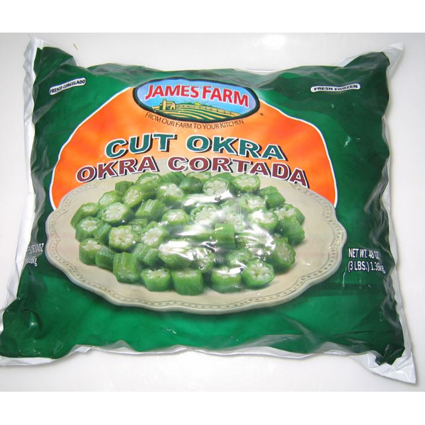 Frozen James Farm - IQF Cut Okra - 3 lbs