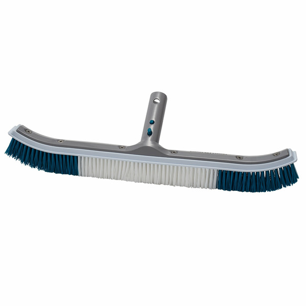 Project Source 18-in Plastic Wall brush Pool Brush Safe for Concrete Surfaces Safe for Vinyl Surfaces Safe for Plaster Surfaces