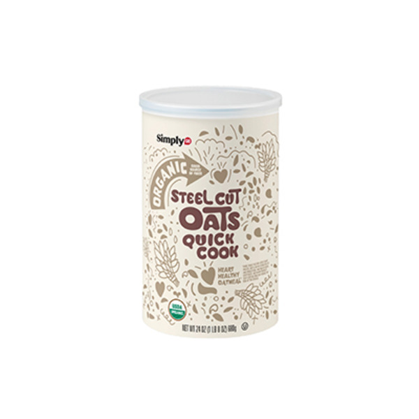 SimplyGO Organic Quick Cook Steel Cut Oats