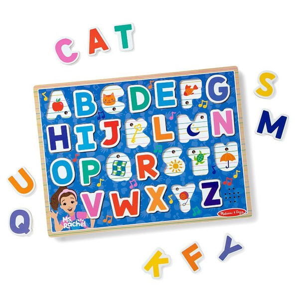 Melissa & Doug Wooden Phonics Alphabet Sound Puzzle
