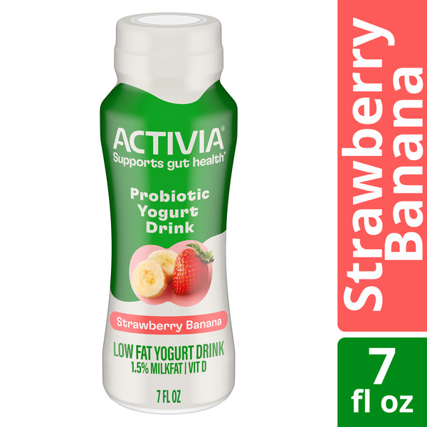 Activia Probiotic Yogurt Drink Strawberry Banana