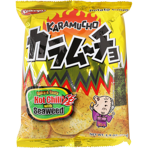 Koikeya Potato Chips, Hot Chili with Seaweed