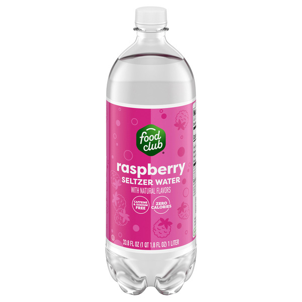 Food Club Raspberry Seltzer Water Same-Day Delivery or Pickup | Cash ...