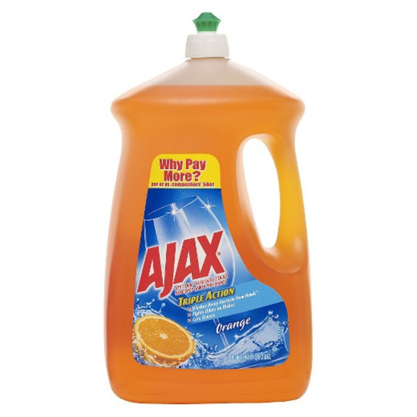 Ajax - Orange Scented Liquid Dish Soap - 90 oz Bottle