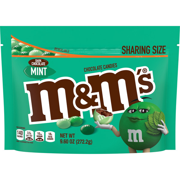 M&M's Dark Chocolate Mint Candy Sharing Size Same-Day Delivery or