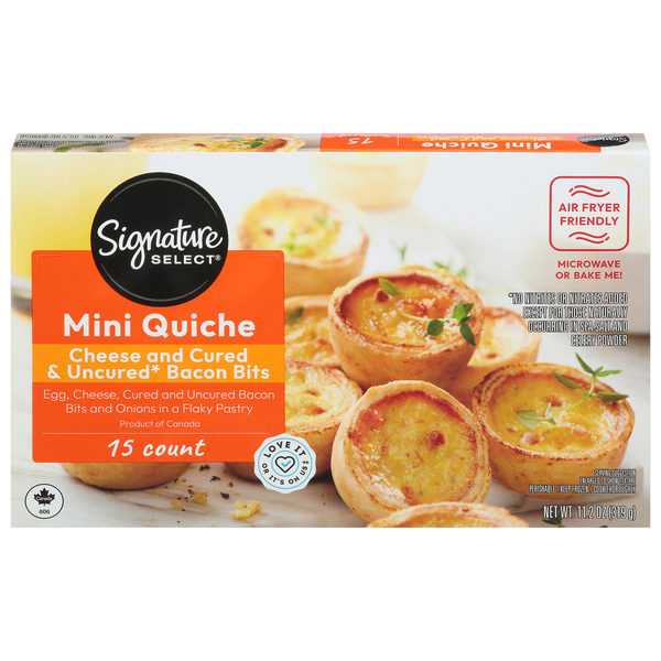 Signature SELECT Quiche, Cheese & Bacon, Mini