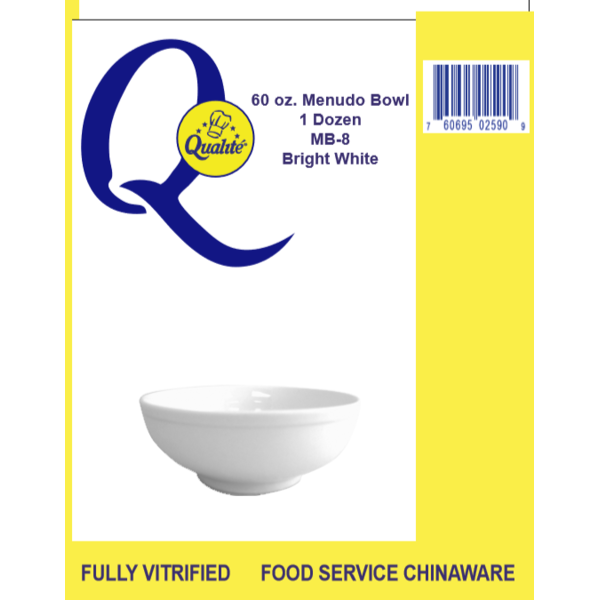 Qualite - White Menudo Bowl - 60 Oz