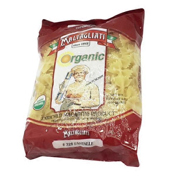 Maltagliati Macaroni Product Organic Durum Wheat Semolina Pasta, Farfalle #328