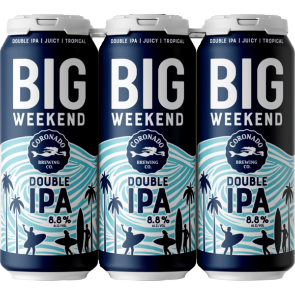 Coronado Brewing Company Big Weekend Double IPA 6 Pack Cans