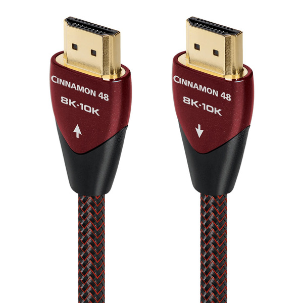 AudioQuest CleanScreen 16.4' Red & Black Cinnamon 8K-10K 48Gbps In-Wall HDMI Cable