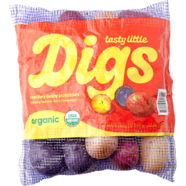 Tasty Little Digs Organic Medley Baby Potatoes Bag