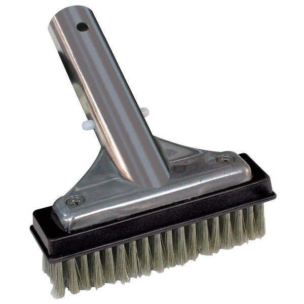 HDX 5 In. Stainless Steel Bristle Swimming Pool Brush For Algae Removal