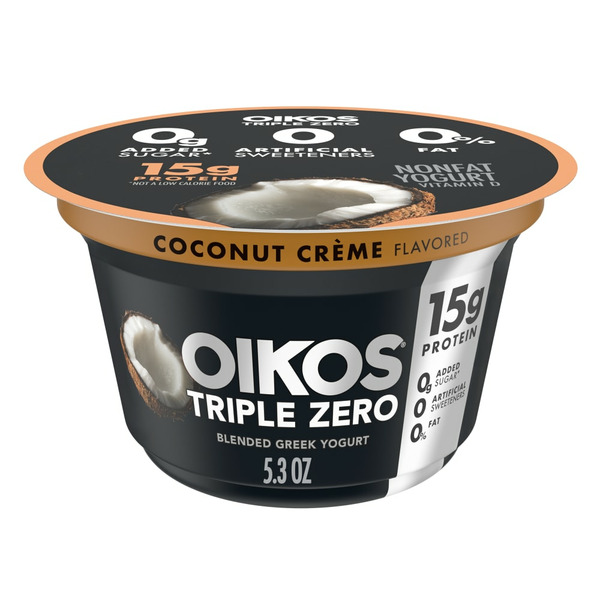 Oikos Coconut Creme 15g Protein, Nonfat Greek Yogurt Cup Same-Day