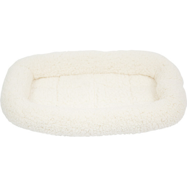 Play On Bolster Dog Crate Mat, 19 x 11.5 in - White