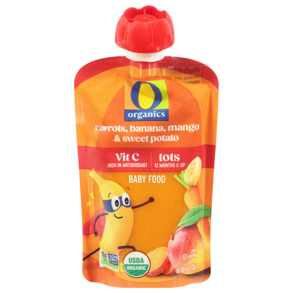 O Organics Tots Carrots, Banana, Mango & Sweet Potato Baby Food