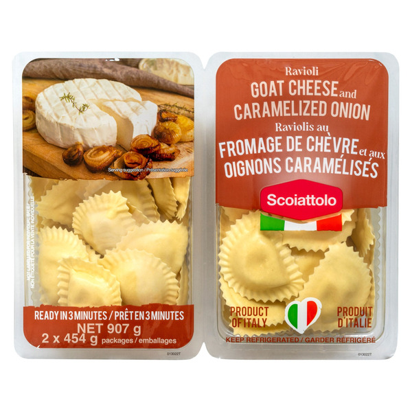 Scoiattolo Goat Cheese & Caramelized Onion Ravioli 2 x 454 g