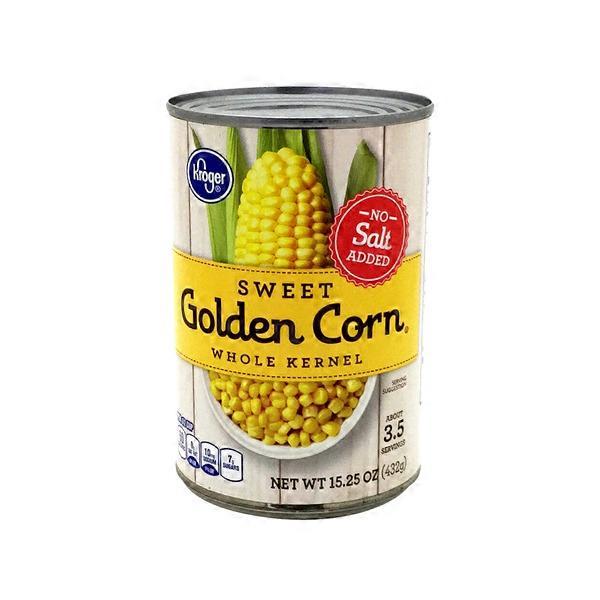Kroger Whole Kernel Sweet Golden Corn (15.25 oz) from QFC Instacart