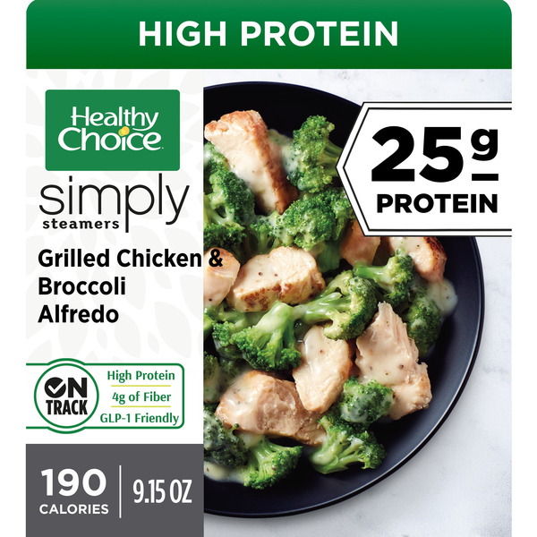 Healthy Choice Simply Steamers Grilled Chicken & Broccoli Alfredo