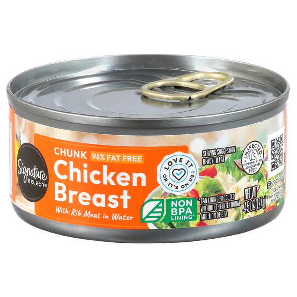Signature SELECT Chicken Breast, Chunk, with Rib Meat in Water