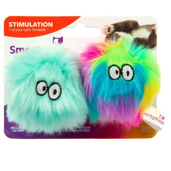 Smarty Kat Catnip Toys, Stimulation, Fuzzy Friends