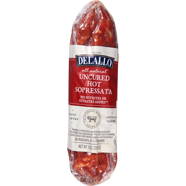 DeLallo Sopressata, Hot, Uncured Same-Day Delivery or Pickup