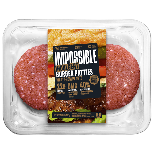 Impossible Burger Patties, Indulgent