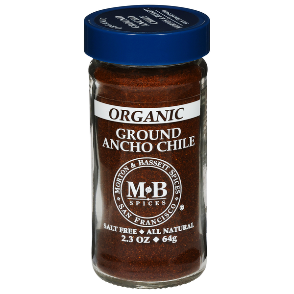 Morton & Bassett Spices Ancho Chile, Organic, Ground
