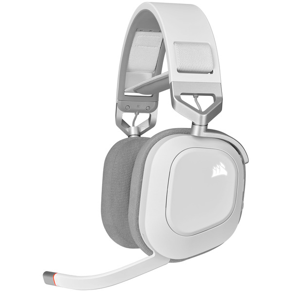 CORSAIR RGB Wireless Dolby Atmos Gaming Headset for PC, Mac & PS5 With Broadcast-Grade Omni-Directional Microphone - White