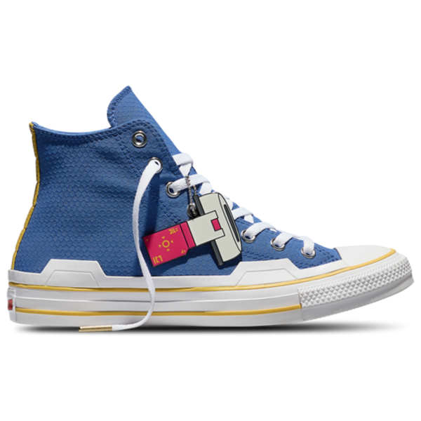Converse Boys' Chuck Taylor All Star High, Size 7 - Yellow/High Risk Red/Delft