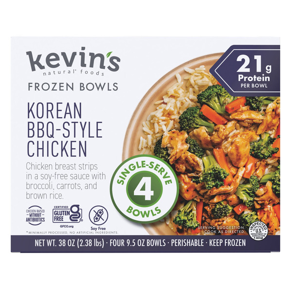 Kevin's Korean BBQ Chicken Bowls, 9.5 oz, 4-count