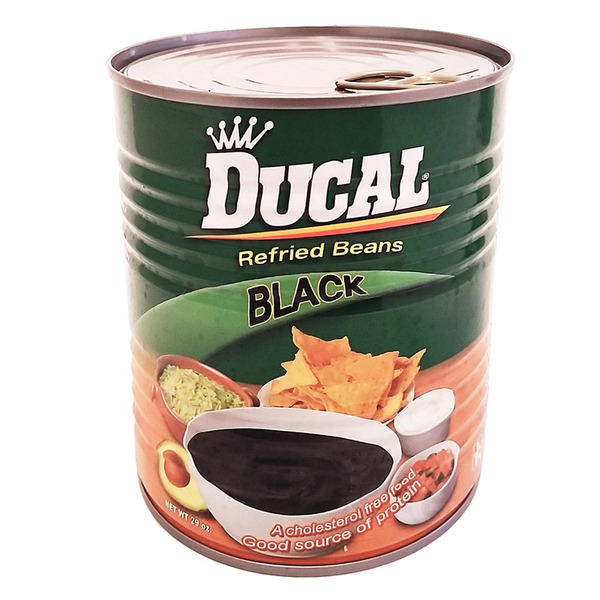 Ducal Black Beans, Refried