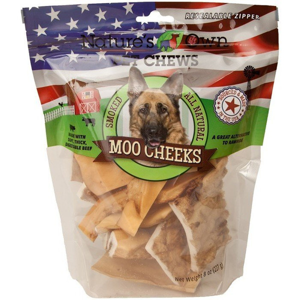 NATURES OWN Pet Chews, Moo Cheeks, Smoked