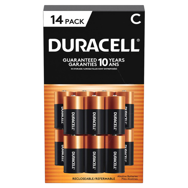Duracell Power Boost C Alkaline Batteries, 14-count