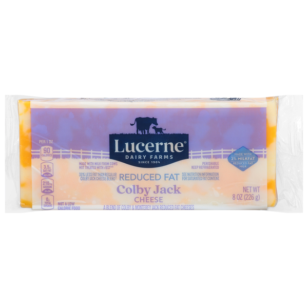 Lucerne Cheese, Colby Jack, Reduced Fat