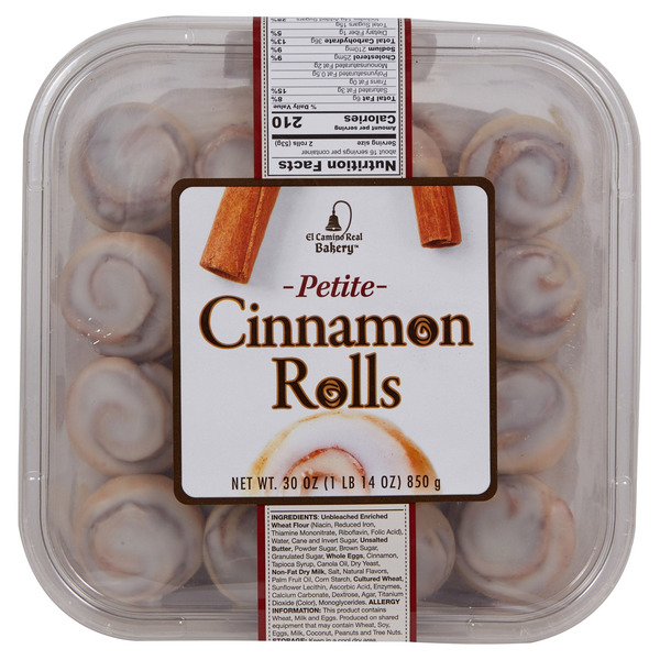 El Camino Real Bakery Petite Cinnamon Rolls, 30 oz