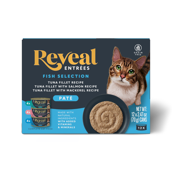 Reveal Entree Natural Cat Food Fish Pate Selection Multipack