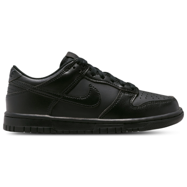Nike Boys' Dunk Low N Grade School Basketball Shoes, Size 6.0 - Black/Black