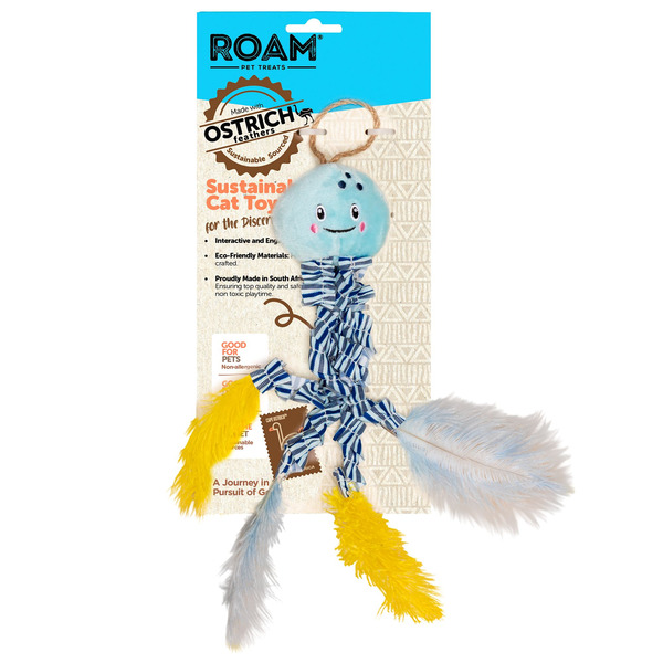 ROAM Ostrich Feather Octopus Cat Toy