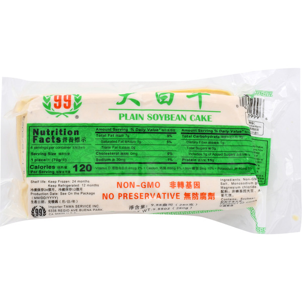 99 Ranch Market Plain Soybean Cake