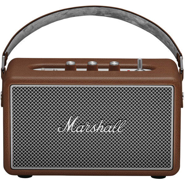 Marshall Kilburn III Portable Wireless Bluetooth Speaker with Bass, Treble & Volume Controls & 3.5 mm Aux Input - Brown