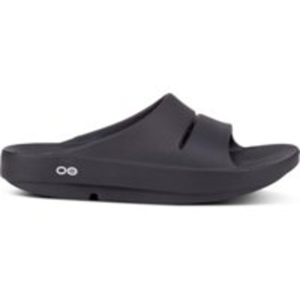 OOFOS Men's OOahh Machine Washable Slides, Size 8 - Black