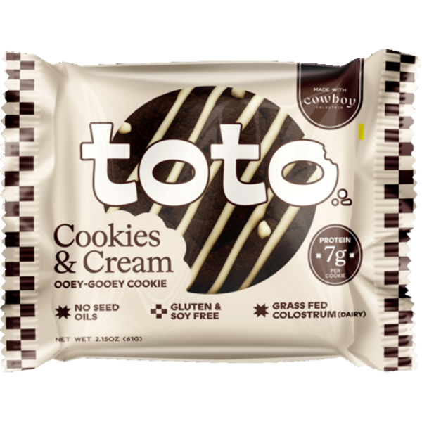 Toto Foods Co Cookies & Cream Ooey-Gooey Cookie Made With Cowboy Colostrum
